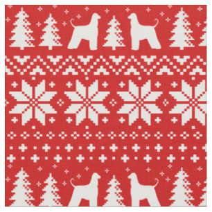 Afghanische Silhouetten Weihnachtsfeiertag Stoff