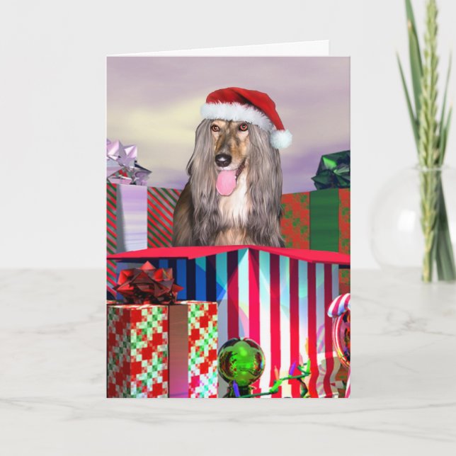 Afghanische Weihnachtsüberraschung Feiertagskarte (Vorderseite)