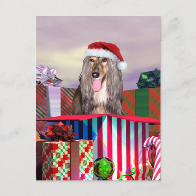 Afghanische Weihnachtsüberraschung Feiertagspostkarte (Vorderseite)