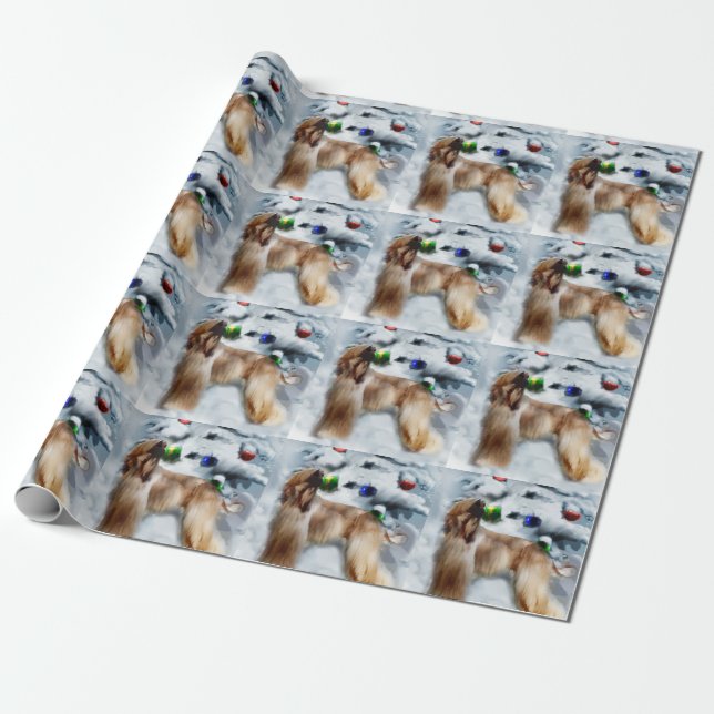 Afghanische Weihnachtszeit Geschenkpapier (Ungerollt)