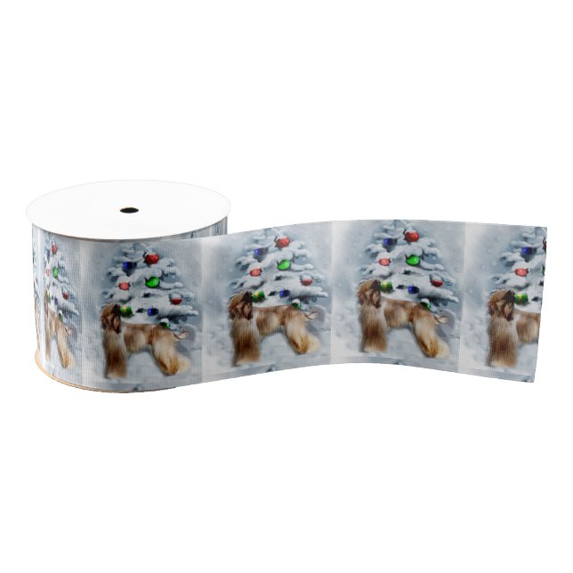 Afghanische Weihnachtszeit Ripsband (Spule)