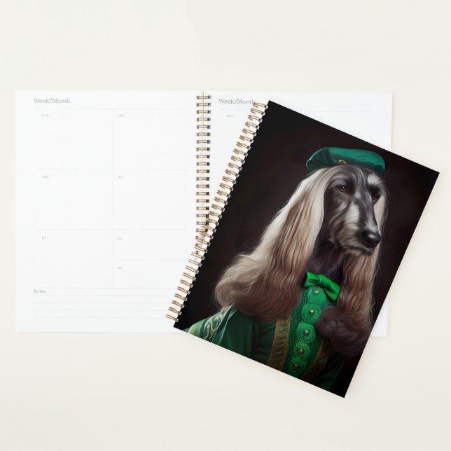 afghanischer Hund in St. Patrick's Day Dress Planer (Anzeige)