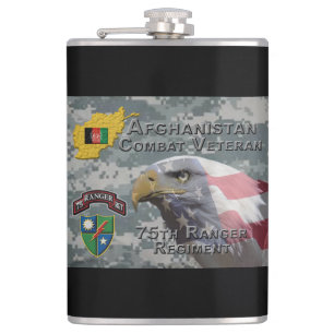 afghanischer Kampfveteran 75. Rangerregiment Flachmann