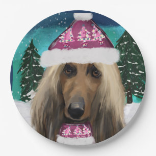 Afghanischer Windhund        Pappteller