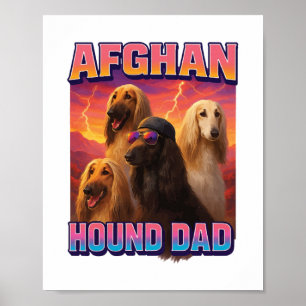 Afghanischer Windhund Poster