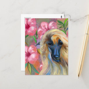 Afghanischer Windhund Postkarte