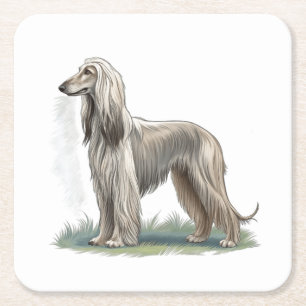 Afghanischer Windhund Rechteckiger Pappuntersetzer