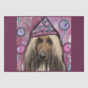 Afghanischer Windhund            Seidenpapier