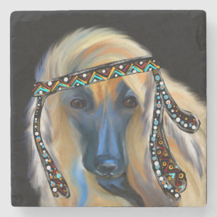 Afghanischer Windhund Steinuntersetzer
