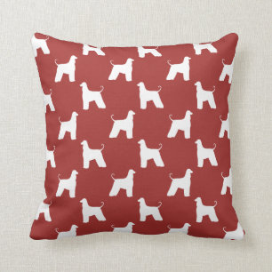 Afghanisches Hund-Silhouetten-Muster Kissen
