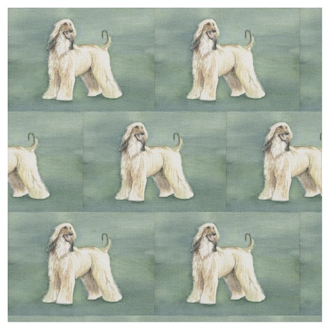 Afghanisches Jagdhund-Kunst-Gewebe Stoff (Nahaufnahme)