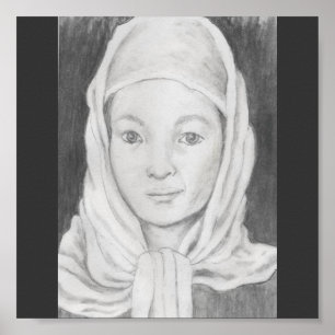 afghanisches Schulmädchen Poster