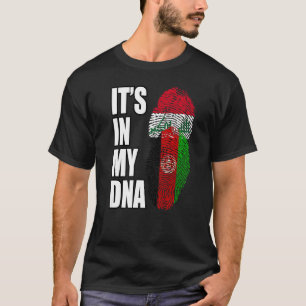 afghanisches und irakisches Mix-DNA-Flaggen T-Shirt