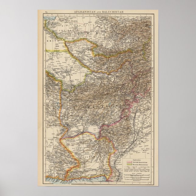 Afghanistan, Baluchistan Poster (Vorne)