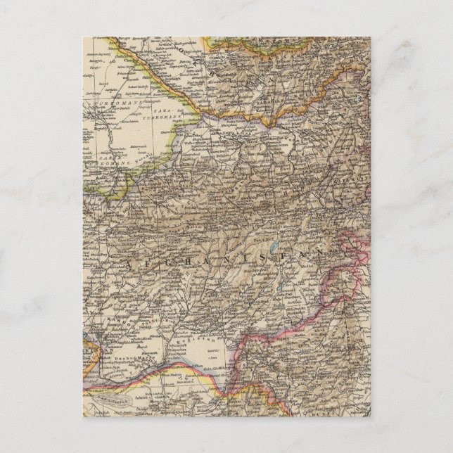 Afghanistan, Baluchistan Postkarte (Vorderseite)