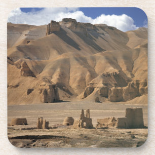Afghanistan, Bamian-Tal. Antike Erdbauten Getränkeuntersetzer