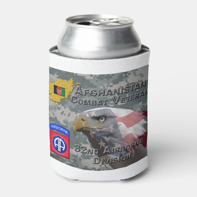 "Afghanistan Combat Veteran" - 82. Im Flugzeug Div Dosenkühler (Kanne Vorderseite)