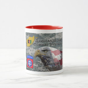 "Afghanistan Combat Veteran" - 82. Im Flugzeug Div Tasse