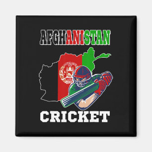 Afghanistan Cricket Spieler Flagge Jersey Afghan S Magnet
