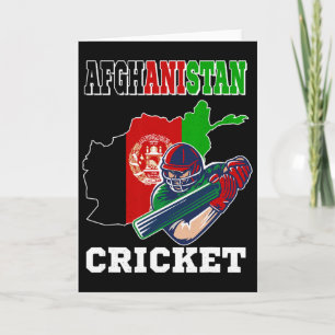 Afghanistan Cricketspieler Flagge Jersey Afghan Sp Karte