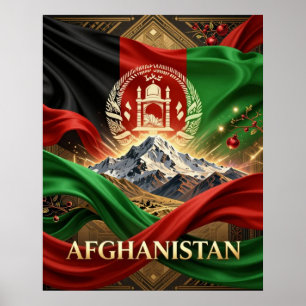 Afghanistan-Erbe Nationale Identität Poster