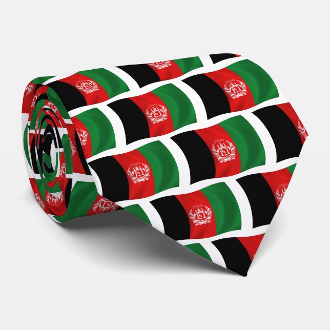 Afghanistan Flag-Krawatte Krawatte (Gerollt)