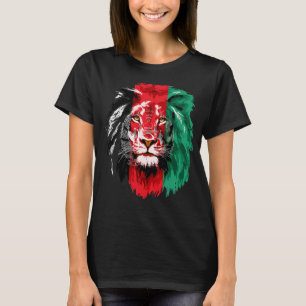 Afghanistan Flag Lion Free Afghanistan T - Shirt