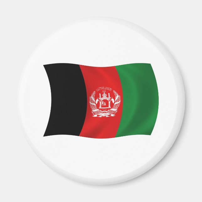 Afghanistan Flag Magnet (Vorne)