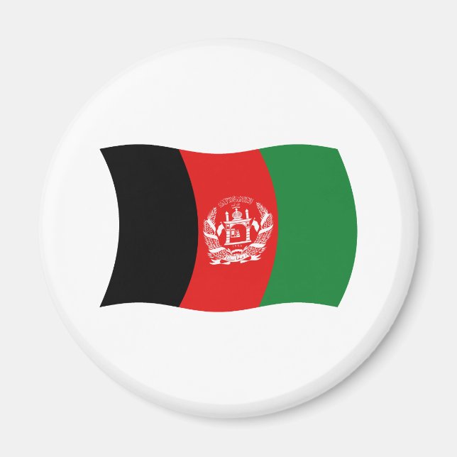 Afghanistan Flag Magnet (Vorne)