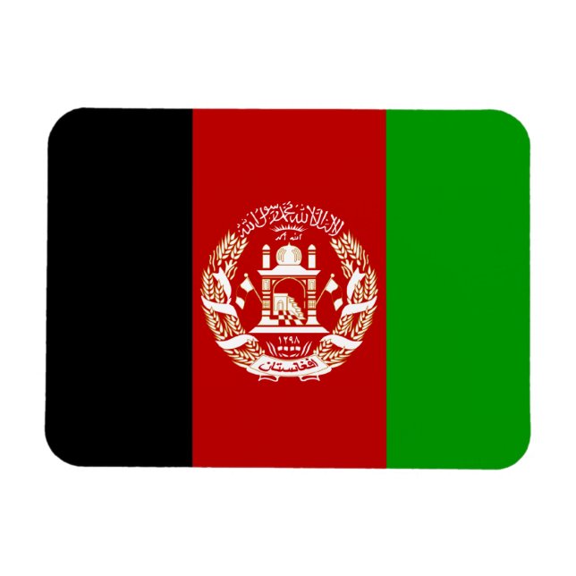 Afghanistan-Flagge; Afghanistan Magnet (Horizontal)