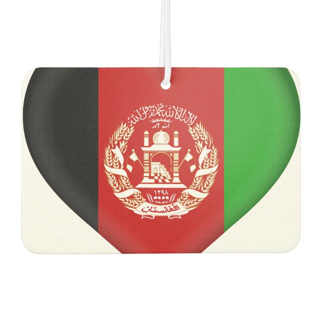Afghanistan-Flagge Autolufterfrischer (Vorderseite)