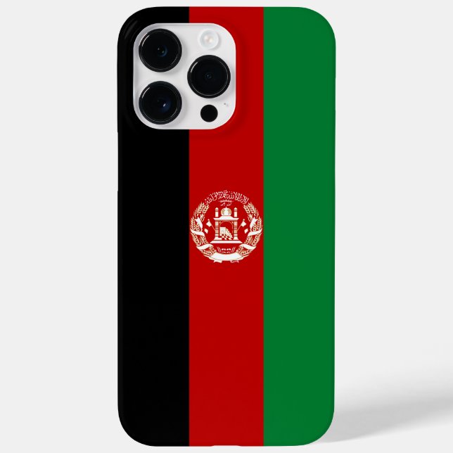 Afghanistan-Flagge Case-Mate iPhone 14 Pro Max Hülle (Rückseite)