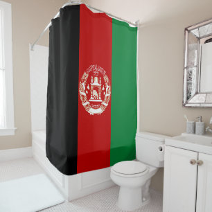 Afghanistan-Flagge Duschvorhang