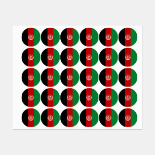 Afghanistan-Flagge Etiketten