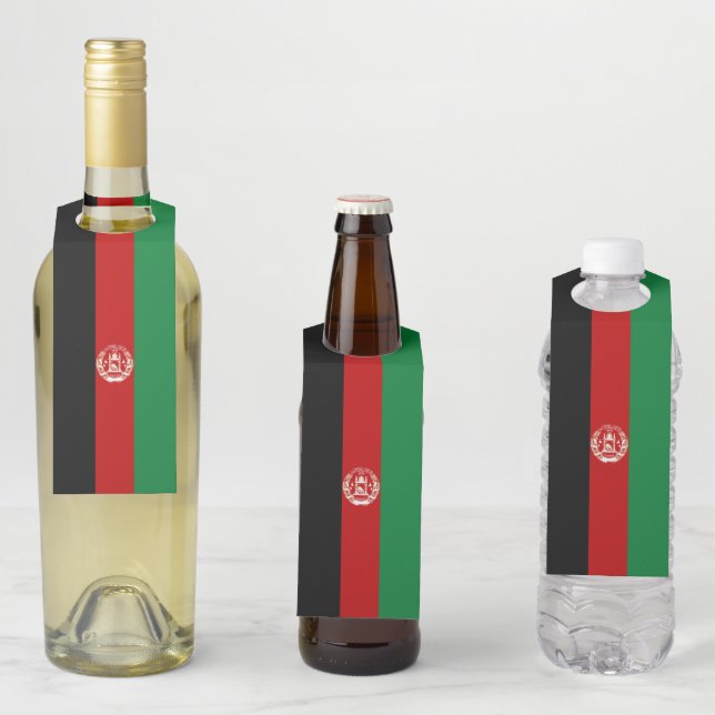 Afghanistan-Flagge Flaschenanhänger (Beispiel)