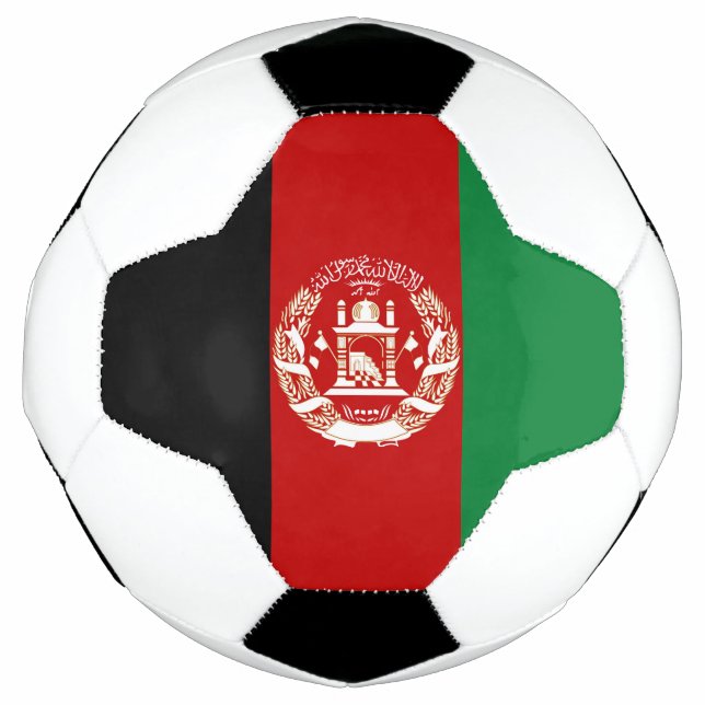Afghanistan-Flagge Fußball (Vorderseite)