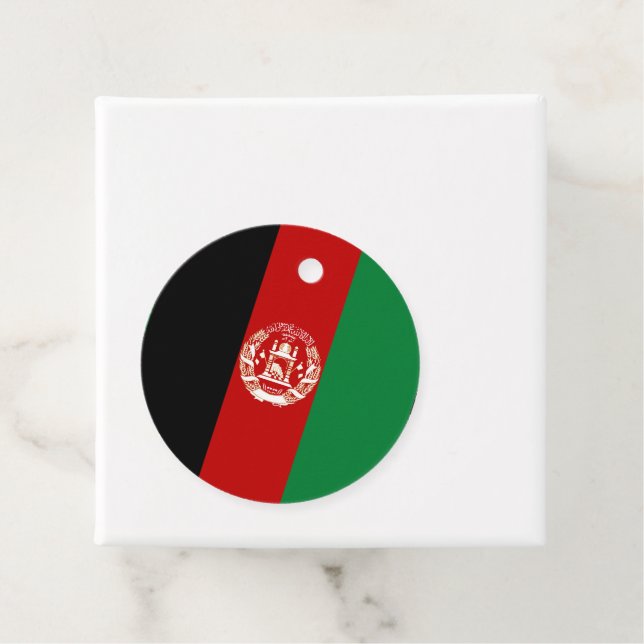 Afghanistan-Flagge Geschenkanhänger (Beispiel)