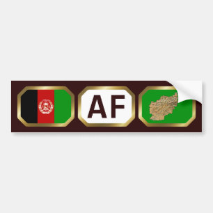 Afghanistan-Flagge-Karte-Code-Aufkleber Autoaufkleber