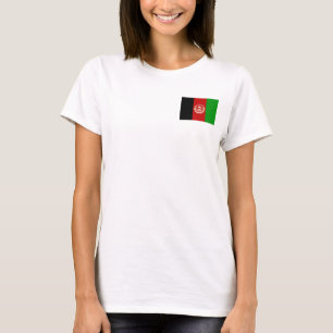 Afghanistan-Flagge + Karte T-Shirt