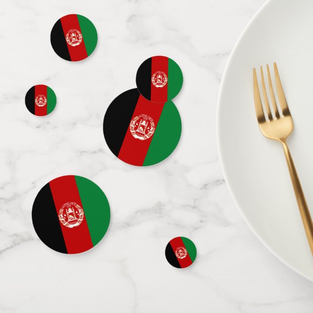 Afghanistan-Flagge Konfetti (Gruppe)