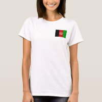 Afghanistan-Flagge + Map-T - Shirt