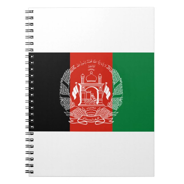 Afghanistan-Flagge Notizblock (Vorderseite)
