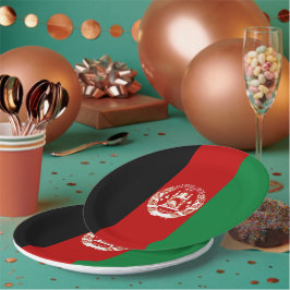 Afghanistan-Flagge Pappteller