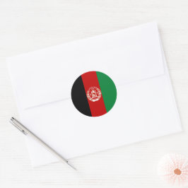 Afghanistan-Flagge Runder Aufkleber