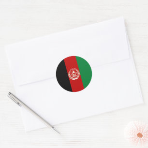 Afghanistan-Flagge Runder Aufkleber
