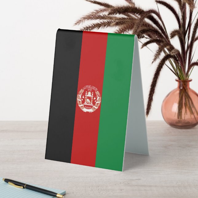 Afghanistan-Flagge Tischaufsteller (In Situ (Tisch))