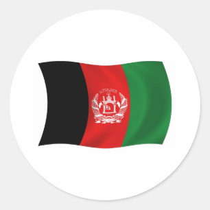 Afghanistan-Flaggen-Aufkleber Runder Aufkleber