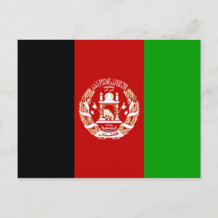 Afghanistan-Flaggeneinladung Postkarte