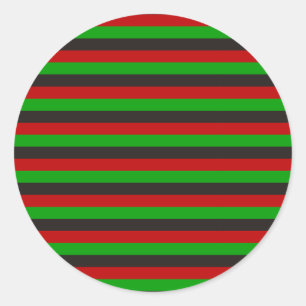 Afghanistan Flaggenfarben Streifen Land Symbol pat Runder Aufkleber