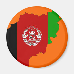 Afghanistan-Flaggenkarte Magnet